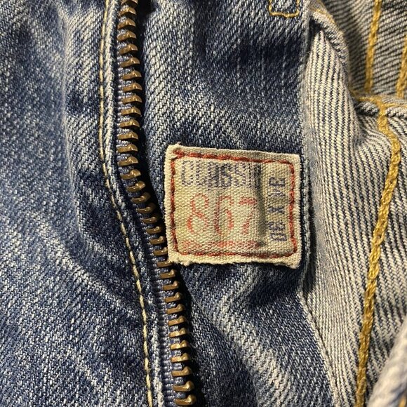 Polo Ralph Lauren Classic 867 Jeans Size 34x30 Leather Tag Small Spot on Leg - Picture 7 of 10
